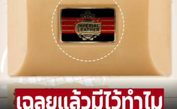 สติกเกอร์บนสบู่ Imperial Leather ใช้มาทั้งชีวิตเพิ่งรู้วันนี้